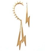 Image of Spiked Thunder Ear Cuff (Gold or Silver) 