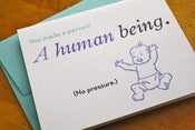 Image of You Made a Human Being Card