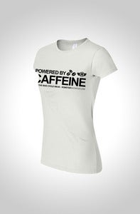 Image of Powered By Caffeine Womens Cycling T-Shirt White