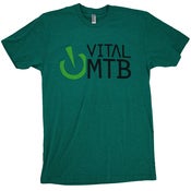 Image of Stack Logo T-Shirt, Heather Vintage Green Shirt