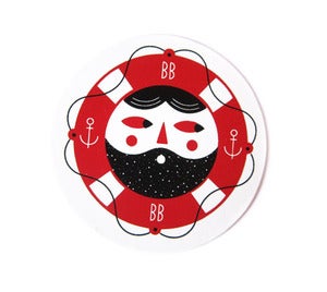 Image of Beard Buddy Sticker