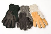 Image of Polyester-lined Ragg Wool Glove with a Deerskin Palm