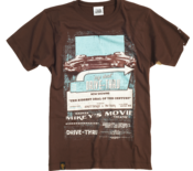 Image of 2012 Drive Through Cinema T-shirt - Brown Version