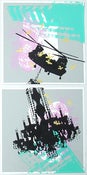 Image of  Static Signed and Numbered Pair Of 2 Screen Prints (Set 2)