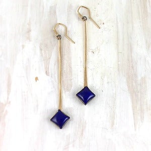 Image of ptah staff earring
