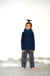 Image of black ikat trousers