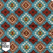 Image of Tshirt Aztec Bleu