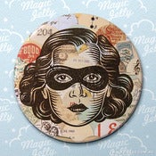 Image of Black Mask Pocket Mirror