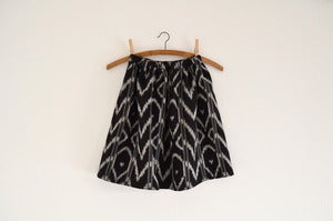 Image of black ikat skirt