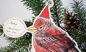 Image of Xmas Postbird Card - Red Bird