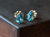 Image of London Blue Topaz Stud Earrings
