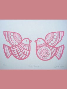 Image of Dove Games Screen Print by Jane Foster
