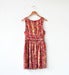 Image of Wren Brocade Sleeveless Keyhole Silk Dress