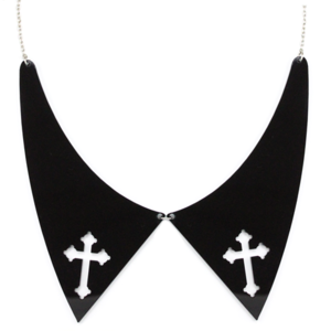 Image of Regina. Cut Out Cross Collar