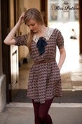 Image of Sugary Lace Collar Dress with Removable Bow (dusty pink)
