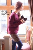 Image of ‘Forget me Not’ Oversized Chunky Knit Jumper (maroon)