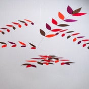 Image of Flowering Sumac Leaf Mobile by Moon-Lily Silk Mobiles