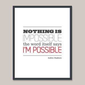 Image of Nothing is impossible – 20x25cm