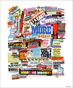 Image of Typographicollage Poster