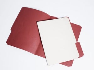 Image of manila folder - red