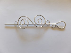 Image of Nickle Plated Shawl Pin