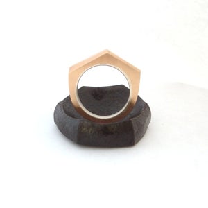 Image of Geometric Bronze ring