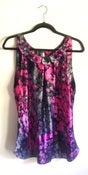 Image of New York & Company Dressy Snake Print Top (Size 14)