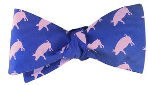Image of Pink Pigs Bow Tie 