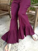 Image of Women's Long Ruffled Linen
