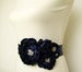 Image of Wedding Sash - Navy Blue Wedding Belt for Bride to Be