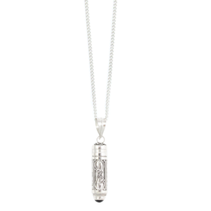 Image of Soma. Silver Bohemian Wish Box necklace