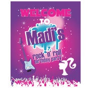 Image of Barbie Rock-n-Roll printable Birthday Party 