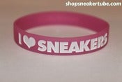 Image of I Love Sneakers (Breast Cancer Awareness) "Glow In The Dark" Wristband
