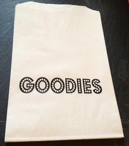 Image of Large Treat/Goody Bags - "GOODIES" (6.25"x9.25")