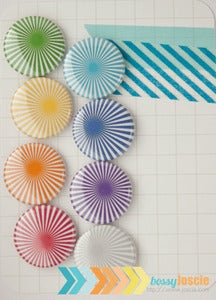 Image of Colorful Offset Sun Ray Flair