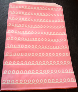 Image of Large Treat/Goody Bags - Pink Frosting (6.25"x9.25")