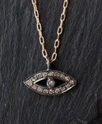 Image of Pave Diamond Evil-Eye Necklace- as seen in ACCESSORIES Magazine