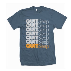 Image of Vokab Kompany "Quitsleep" Lake Tshirt