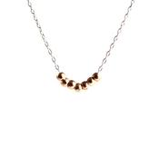 Image of Rose gold vermeil bead necklace