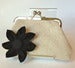 Image of Black Flower Clutch