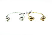Image of 2 Colors Skull Armor Hand Bracelet Cuff