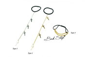 Image of Cross Chains Hair Ponytail Elastic Band