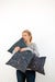 Image of Denim Granit Cushion / turq+black