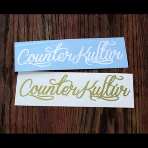 Image of Counter Kultur Script Decal