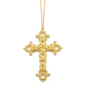 Image of Victoria. Huge Baroque Cross Necklace