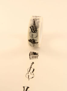 Image of washi tape - #877 - music instrument