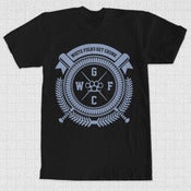 Image of WFGC Bully T : Light Blue on Black