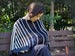 Image of Pretty Well Covered Black/White Breastfeeding Coverlet / Maternity Top / Nursing Cover