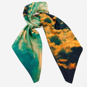 Image of Fibonacci Vortex - Silk Scarf