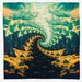 Image of Fibonacci Vortex - Silk Scarf